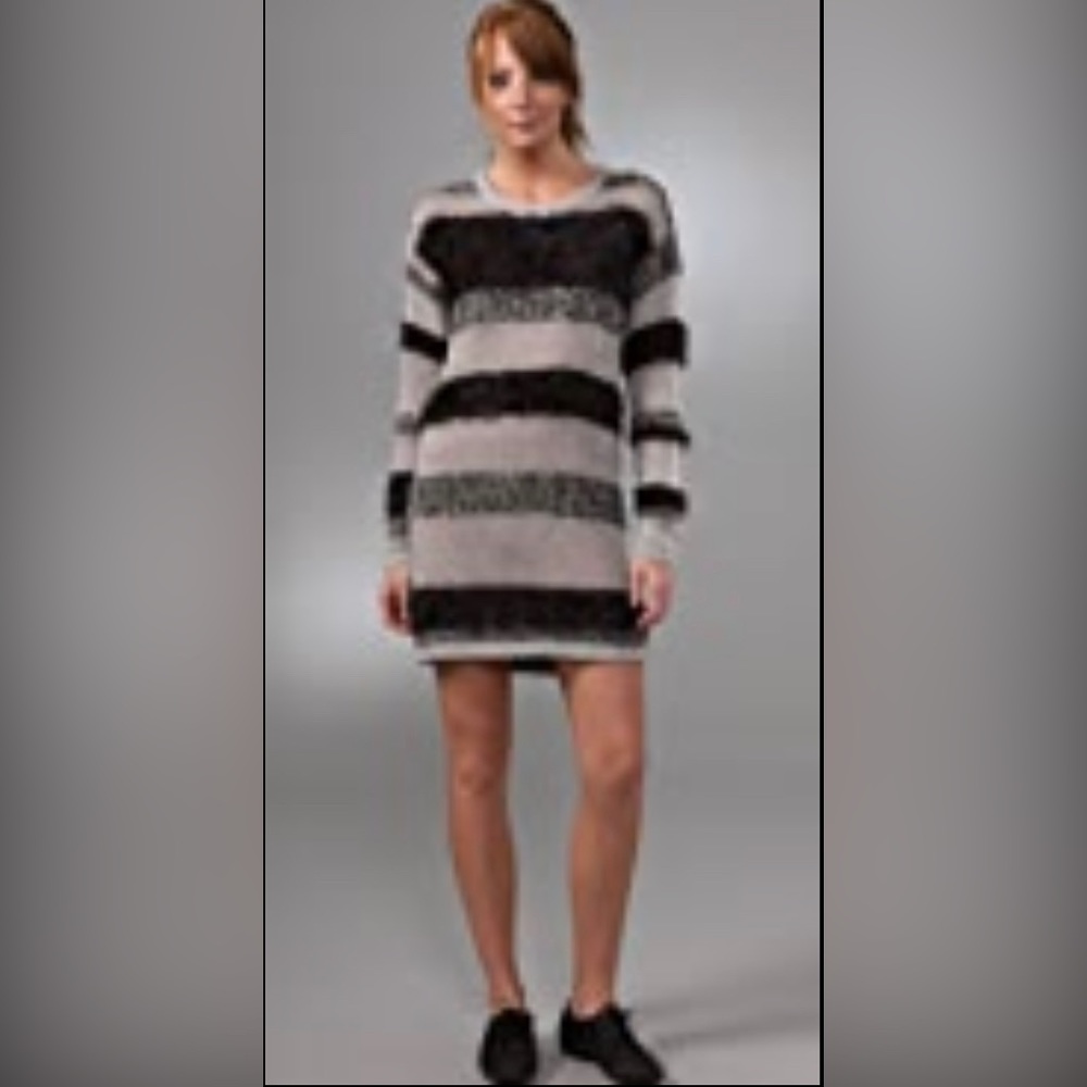 Cheap Monday Blair Chic Striped Sweater Dress Medium M 6 8